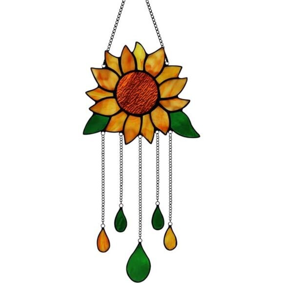 Sunflower Stained Glass Window HangingSunflower Birthday Party